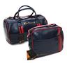 View Item Classic Ben Sherman Matching Shoulder & Barrel Bag Flight Travel Set Navy